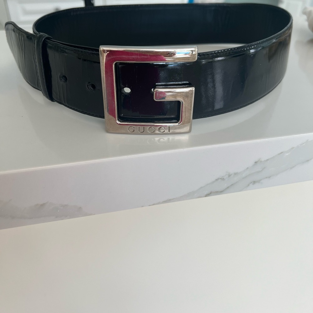 Authentic Vintage 90’s GUCCI PATENT Leather Belt